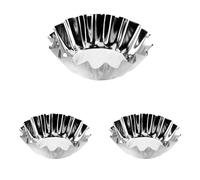 Tescoma 631530 Delicia Tartelletta Tonda, Acciaio inossidabile, Argento, 6 Pezzi (Confezione da 3)