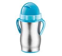 Tescoma 668178.30 Bambini Bottiglia Termica con Cannuccia, Acciaio Inossidabile, Blu, 300 ml, 1 Pezzo