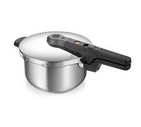 Tescoma 701304 Pentola a pressione acciaio inox, capacità 4 litri, 4 dispositivi di sicurezza, linea Element