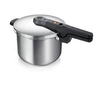 Tescoma 701306 Pentola a pressione acciaio inox, capacità 6 litri, 4 dispositivi di sicurezza, linea Element