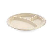 Tescoma 707262 Set 12 piatti compostabili a 3 scomparti ø 26 cm, linea PARTY TIME