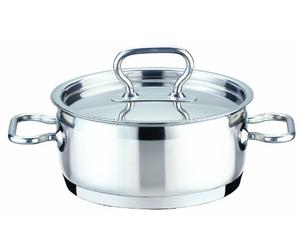 Tescoma 774220 Home Profi Casseruola con Coperchio, Acciaio Inossidabile, Argento, 20 cm, 3 l, 1 Pezzo