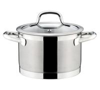 Tescoma 780222 Pentola Profonda in acciaio inox e coperchio in vetro, Ø 18 cm, 3,0 litri, linea President