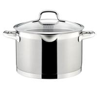 Tescoma 780235 Pentola Profonda in acciaio inox e coperchio in vetro, ø 24 cm, 7,0 litri linea President