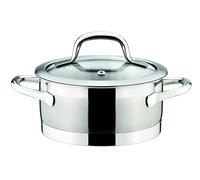 Tescoma 780241 Casseruola in Acciaio Inox e Coperchio in Vetro, Ø 16 cm, 1,5 Litri, Linea President