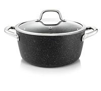 Tescoma 780335 President Stone Casseruola con Coperchio, 24 cm