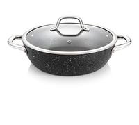 Tescoma 780354 President Stone Padella Fonda con Coperchio, 26 cm