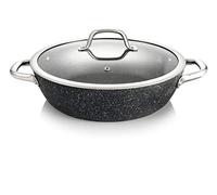 Tescoma 780356 President Stone Padella Fonda con Coperchio, 28 cm