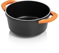 Tescoma 780482 Casseruola antiaderente ø 24 cm con impugnature rimovibili in silicone, linea SmartCLICK ø 24 cm, capacità 4,5 l