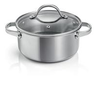 Tescoma 780570 Casseruola antiaderente con coperchio ø 18 cm, capacità 2 litri, linea SteelCRAFT
