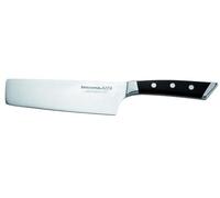 Tescoma 884543 Azza Nakiri Coltello Giapponese, 18 cm, Acciaio, Grigio/Nero