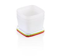 Tescoma 891862 Purity Contenitori Igienici per Freezer , Plastica, Bianco/Verde/Rosso, 0.5 l, 3 Pezzo