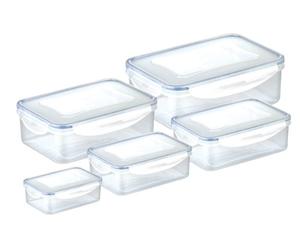 Tescoma 892094 Contenitori rettangolari in plastica 5 pz e miure diverse