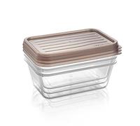 Tescoma 896947, Contenitori con coperchi, 1 litro, set 3 pezzi, linea 4FOOD