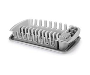 Tescoma 900643 Scolapiatti con vassoio prendigoccia per 12 piatti con scolaposate, linea CleanKit29x49x10 cm