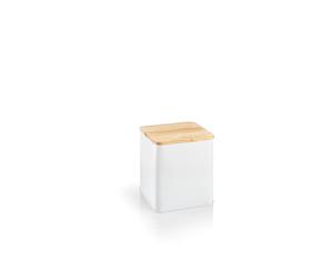 Tescoma 900838 Barattolo in latta con coperchio in bamboo 10x10x10,5 cm