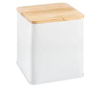 Tescoma 900839 Barattolo in latta per alimenti, contenitore metallo con coperchio in bamboo, 10 x 10 x 14,5 cm, Online