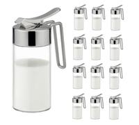 Tescoma Brocca per latte (12 pezzi), in acciaio inox, trasparente/argento, 11 x 11 x 11 cm