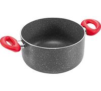 Tescoma Casseruola Antiaderente per Induzione, Rivestimento, Manico Rosso, ∅ 24 cm, 4.5 L