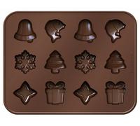 Tescoma Delicia Choco Stampo per Cioccolatini, Silicone, Marrone