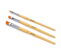 Tescoma Delicia Pennello Decorativo Piatto, Legno, Giallo, 25 x 8 x 1,10 cm, 3 unità