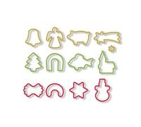 Tescoma Delicia Tagliabiscotti Di Natale in Anello, Plastica, 13 Pezzi