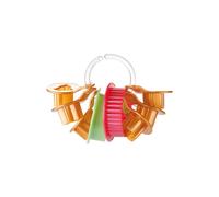 Tescoma 630912 Delicia Tagliabiscotti per Frollini, Natale, Plastica, Multicolore, 8 Pezzi