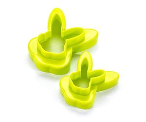 Tescoma Double-Sided Cookie Cutters Bunnies 4 Misure Delícia, Colori Assortiti