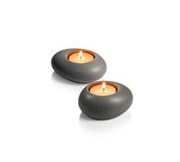 TESCOMA FANCY HOME STONES SUPPORTO TEALIGHT GRIGIO DUE PEZZI
