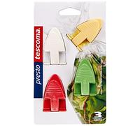 Tescoma Pinza CIERRABOLSAS 5,5 CM Presto, 4 PZS, Multicolor, 18 x 10,5 x 3,1 cm