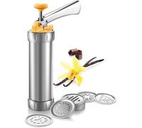 TESCOMA PISTOLA MACCHINA SPARA BISCOTTI + 24 ACCESSORI DECORATORE X TORTE 82022