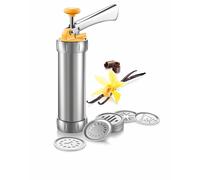 TESCOMA PISTOLA MACCHINA SPARA BISCOTTI + 24 ACCESSORI DECORATORE X TORTE 82022
