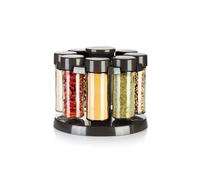 Tescoma Portaspezie Season 657066 con supporto girevole Antracite 8 pezzi