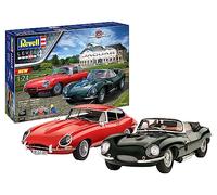 Revell Jaguar 100th Anniversario Set Regalo 2 Kit Pittura & Colla Incluso 1/24