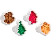 Tescoma Stampo per Dolci Tagliabiscotti Natale in Plastica Set 4 Pezzi Delicia