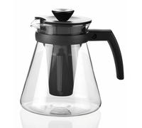 Tescoma 646622 Teo Teiera Con Filtro, Vetro, 1.25 L, Nero, 17.6 x 14.6 x 18.6 cm