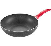 Tescoma Wok Antiaderente Due Manici per induzione ∅ 28 cm Manico Rosso