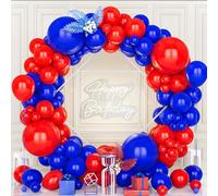Teselife Arco Palloncini Blu e Rosso, 119Pezzi Kit Ghirlanda Palloncino Blu Scuro Rosso Opaco Ragazzo Uomini Ragazza Donne Baby Shower Compleanno Matrimonio Valentino Fidanzamento Proposta Laurea Deco