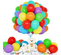 Teselife Palloncini Arcobaleno, 50Pezzi 12Pollici Rosso Arancione Giallo Verde Blu Viola Palloncino Arco Ghirlanda Ragazza Ragazzo Compleanno Proposta Matrimonio Anniversario Laurea Fidanzamento Deco