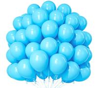 Teselife Palloncini Azzurri, 100 Pezzi 12 Pollici Palloncini Azzurri Opachi, Palloncini Blu per Feste per Uomo Ragazzi Compleanno Baby Shower Anniversario Matrimonio Fidanzamento Laurea Festival Decor