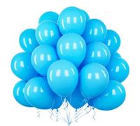 Teselife Palloncini Blu Cielo, 50Pezzi 12Pollici Azzurro Blu Cielo Chiaro Opaco Palloncino Arco Ghirlanda Ragazzo Uomini Compleanno Proposta Matrimonio Anniversario Laurea Fidanzamento Nautico Deco