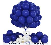 Teselife Palloncini Blu Notte, 50Pezzi 12Pollici Blu Navy Marino Opaco Palloncino Arco Ghirlanda Ragazzo Uomini Compleanno Proposta Matrimonio Anniversario Laurea Fidanzamento Valentino Decorazioni