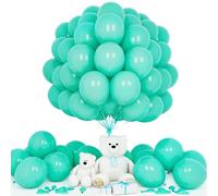 Teselife Palloncini Blu Teal, 50Pezzi 12Pollici Turchese Opaco Palloncino Arco Ghirlanda Ragazzo Uomini Compleanno Proposta Matrimonio Anniversario Laurea Pensionamento Fidanzamento Tema Nautico Deco
