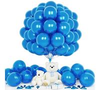 Teselife Palloncini Metallo Blu, 50Pezzi 12Pollici Blu Metallo Palloncino Arco Ghirlanda Donne Uomini Compleanno Proposta Matrimonio Anniversario Laurea Pensionamento Valentino Fidanzamento Decoraz