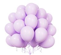 Teselife Palloncini Pastello Viola, 50Pezzi 12Pollici Macaron Viola Palloncino Arco Ghirlanda Ragazza Donne Bambino Baby Shower Battesimo Compleanno Matrimonio Anniversario Laurea Tema Farfalla Deco