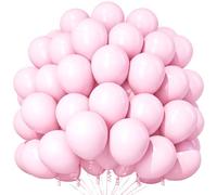 Teselife Palloncini Rosa Pastello, 100 Pezzi 12 Pollici Palloncini Macaron Rosa, Palloncini Rose per Ragazza Donna Compleanno Anniversario Matrimonio Fidanzamento Baby Shower Nuziale Addio al Nubilato