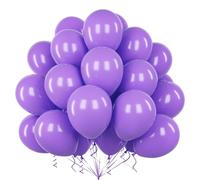 Teselife Palloncini Viola, 50Pezzi 12Pollici Viola Opaco Palloncino Arco Ghirlanda Donne Uomini Principessa Compleanno Proposta Matrimonio Anniversario Laurea Pensionamento Fidanzamento Halloween Deco