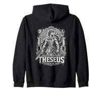 Teseo Slayer del Labirinto Eroe del Mito Greco Felpa con Cappuccio