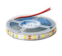 Tesfish 12V Striscia LED, 2M SMD 5630 Bianco Freddo 6500K Strisce LED IP65 Impermeabile Totale 120 LEDs Nastri LED per Camera da letto, Cucina, Decorazione Pubblicitaria