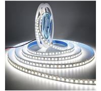 Tesfish Striscia LED 24V, Bianco 6000K Strisce 5M Striscia Luminosa SMD 5050 IP20 600 LEDs Flessibile Strip Nastri per Camera da letto, Cucina, Decorazione Pubblicitaria